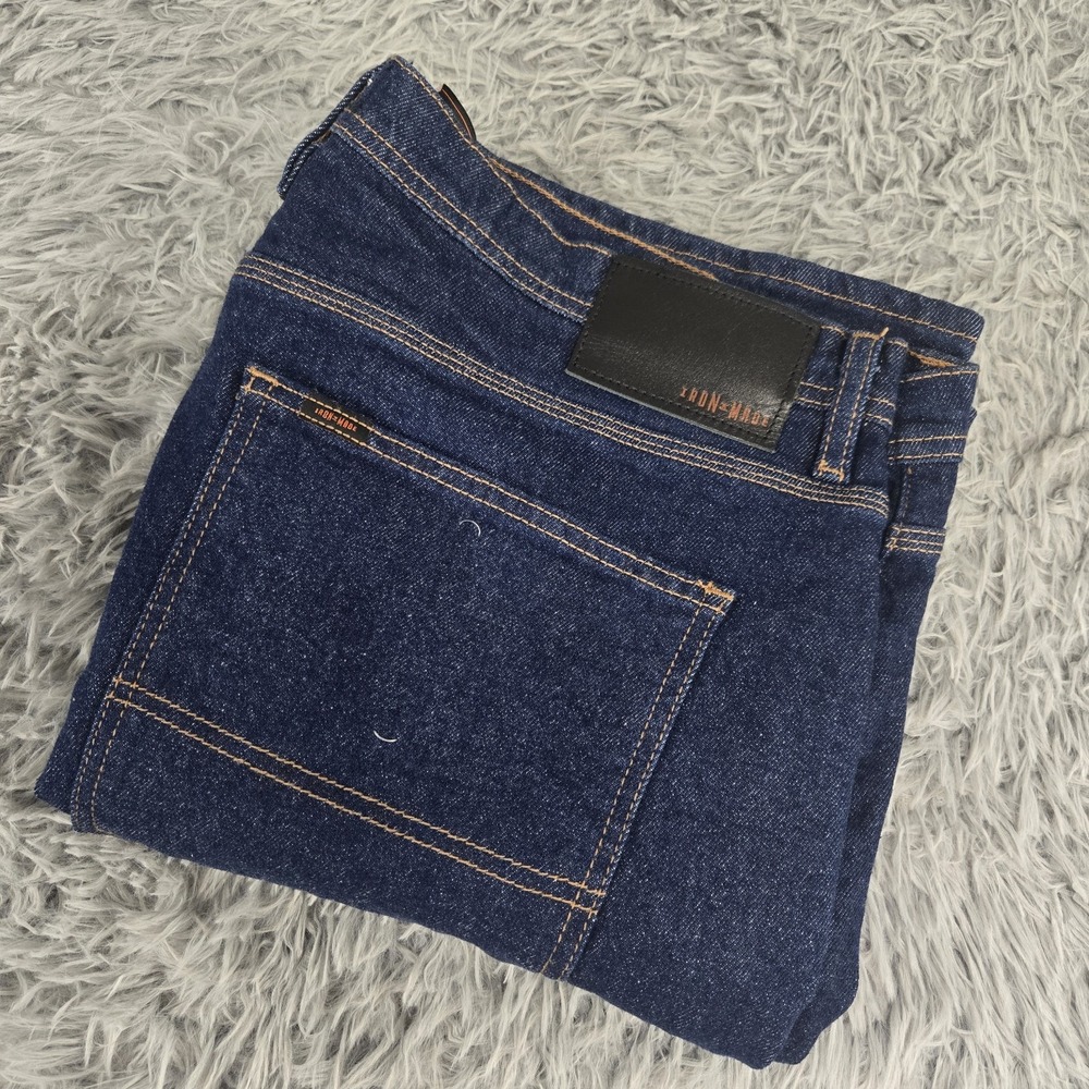 Iron Made 311424 Mens 40x32 Straight Leg Utility Pocket Carpenter‎ Denim Jeans
